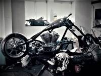 Motorradger&uuml;st schww gespiegelt